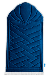 سجادة صلاة كلاسيك أزرق ليلي