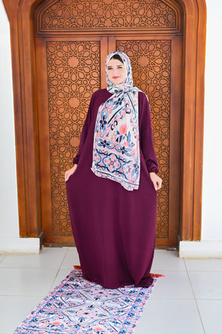 طقم صلاة (سجادة + إسدال + طرحة) - نبيتي