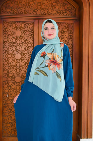 طقم صلاة (سجادة + إسدال + طرحة) - كحلي