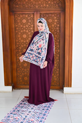 طقم صلاة (سجادة + إسدال + طرحة) - نبيتي